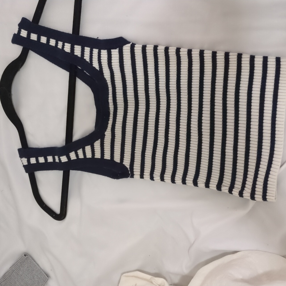 h&m striped tank top